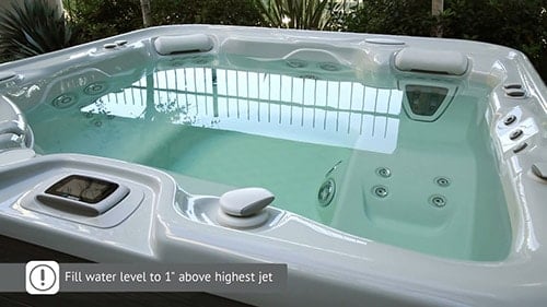 How High to Fill A Hot tub with water